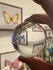 Solid Glass Ball. NO flat spot completely round.