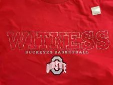 LEBRON JAMES L23 WITNESS OHIO STATE BUCKEYES BASKETBALL NIKE XL SHIRT NEW