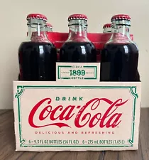 LIMITED EDITION Coca-Cola 1899 Bottle 2007 9.3 Oz. 6 Bottles Collectible