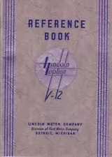 Lincoln V-12, Zephyr 1936 Maintenance/Owners Manual Book