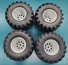 Vintage Kyosho USA-1 Tires And Wheels Rims For 1990s Nitro Monster Truck Unglued