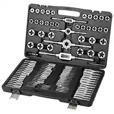 Tap and Die Set Metric or SAE Standard Bearing Steel Tap and Dies Threading Tool