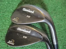 CLEVELAND CG 15 ZIP GROOVES, 56/14 SAND + 60/12 LOB WEDGE, WEDGE FLEX STEEL