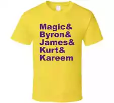 Magic Johnson & Byron Scott & James Worthy & Kurt Rambis & Karee