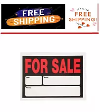 Sale Sign - Weather And Fade Resistant Plastic Auto For Sale Sign - 8″ x 12″