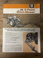 Original Oliver 356 3 Point Hitch Mower Sales Brochure