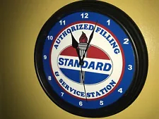 Standard AuthFill Gas Oil Service Station Garage Mechanic Advertising Sign