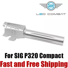 L2D Combat Drop In Fluted 9mm Match Barrel For Sig P320 Compact P320C -Stainless