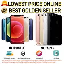 【Hot Sale】Apple iPhone 12 | iPhone 7-32GB|64GB-All Colors Unlocked-Excellent