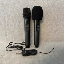 KITHOUSE K28 Rechargeable Wireless Microphone Set Of 2 Cordless Microphones