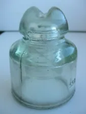 Old 1975 Ukrainian(Soviet) glass insulator with trade mark.