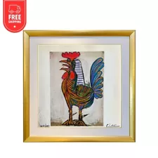 Pablo Picasso Signed Original Hand Tipped Print - The Cock, 1938