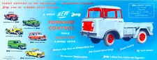 1956 Jeep Forward Control 150 Showroom Wall Illustration 7.5 x 19 Giclee print