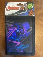 Marvel Black Panther Trifold Wallet, Velcro (BRAND NEW)