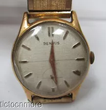 VINTAGE BENRUS MODEL DN 21 cal 1280 GOLF BALL DIAL WATCH MENS 32mm