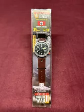 WORLD WAR 2 WW2 Time Watch GERMANY LUFTWAFFE OFFICER Quartz Wristwatch Japan NEW