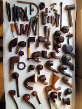 Vintage Tobacco Pipe Lot For Parts Or Repairs Estate Clean Out