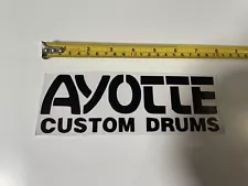 Ayotte Drums Logo Decal 8” - White Or Black