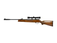 Hatsan 95 Combo .25 Cal Breakbarrel Air Rifle, Walnut Stock, 3-9x32 Optima Scope