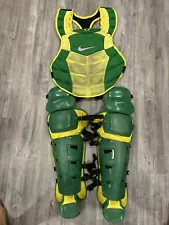 Nike College Pro Issue Oregon Catchers Gear (Chest Protector & Leg Guards) Rare