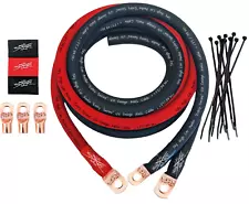 Sky High Car Audio E-Series 1/0 CCA Big 3 Upgrade Kit RED