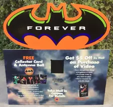 Union 76 Batman Forever Movie Plastic Gas Pump Topper Insert Sign 1995 Rare 927A