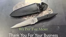 Blackjack Knives Wasp Fixed Blade Knife Leather Sheath Japan