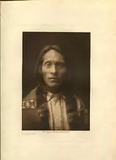 1910 Original Photogravure | Edward Curtis | Kutenai Type