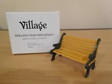 Dept 56 Village Accessory - Wrought Iron Park Bench - Free Shipping