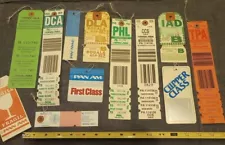 Vintage Pan Am Airlines Baggage Claim Transfer Ticket Tag LOT - PAA