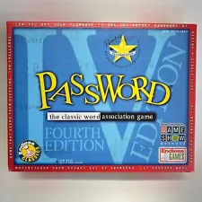 PASSWORD Board Game 4th Edition Milton Bradley 2003 Endless Games 100% COMPLETE