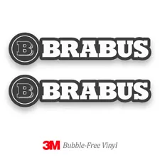 (2) Brabus sticker decal vinyl PVC Mercedes Benz Emblem Badge Logo Car Truck AMG