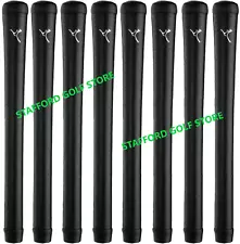 The Grip Master The Roo Leather Golf Grips STANDARD Black Core .600 Lot of 8 Pcs