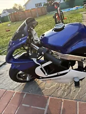 MotoTec 49cc 4-Stroke Phantom Gas Mini Motorcycle Pocket Bike - Blue