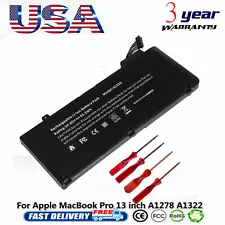 A1322 Battery For Apple MacBook Pro 13" A1278 Mid 2009 2010 /Early 2011-2012