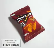 DORITOS Barbeque Chips Bag Novelty FRIDGE MAGNET Indonesia 2.5" BBQ Display