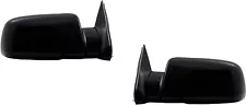 Mirrors For 1991 Chevy GMC Truck 1500 2500 3500 Left Right Pair Black Manual