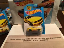 HOT WHEELS 07 FORD MUSTANG YELLOW HW CITY 2015 / MUSTANG VHTF!!