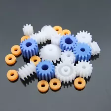 Gear Set Plastic Plastic Gears Set Spindle Gears Set White Blue For DIYers