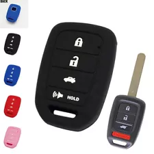 1pcs Car Silicone Key Fob Cover Case Shell For Honda Accord Civic CRV HRV Pilot (For: Honda CR-Z)