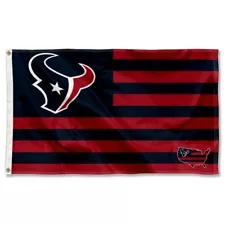 HOUSTON TEXANS 3'X5' FLAG BANNER ***100% Full Color On Both Sides Of Flag***