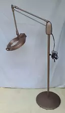 Vintage Industrial Dazor Articulating Magnifying Floating Fixture Floor Lamp 65"