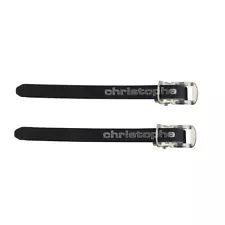 ZEFAL CHRISTOPHE BICYCLE TOE CLIP STRAPS LEATHER VINTAGE BLACK NEW 370 mm