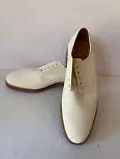 Ralph Lauren x Crockett & Jones Golf suede Nubuck Ivory red sole SHOES 9,5 D new