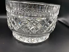 Vintage Heavy Cut Crystal Bowl, 8" Diameter, 5 1/2" High, Weight is 6 Lbs 3 Oz