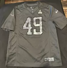 ð¥Nike Superbowl XLIX Limited Edition Dark Grey Commemorative Jersey - Size L