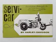 ORIGINAL 1962 HARLEY-DAVIDSON GE SERVI-CAR SALES BROCHURE IN EXCELLENT CONDITION