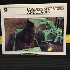 1984 John Deere Loaders, Spreaders & Blades Sales Brochure A-27-84-1 VG - 44 P