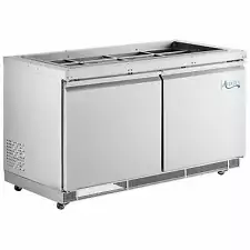 60" Stainless Steel Refrigerated Salad Bar / Cold Food Table