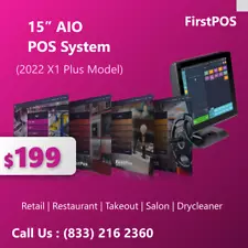 15 Touchscreen POS Cash Register Till System For All Businesses